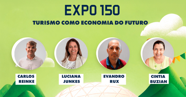 Cartaz da palestra Turismo como Economia do Futuro de Jaraguá do Sul.