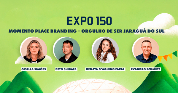 Cartaz da palestra Momento Place Branding - Orgulho de Ser Jaraguá do Sul.