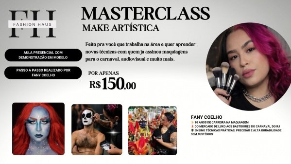 Imagem do evento Masterclass Make Artística com Fany Coelho