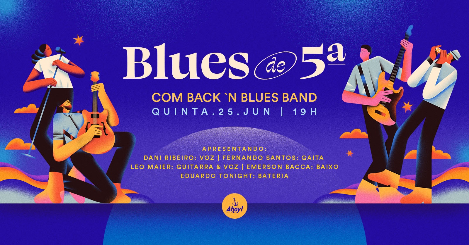 BLUES DE 5ª no Ahoy! Tavern Club - Blumenau, SC