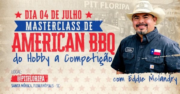 Imagem do evento MASTERCLASS DE AMERICAN BBQ , do Hobby a Competição