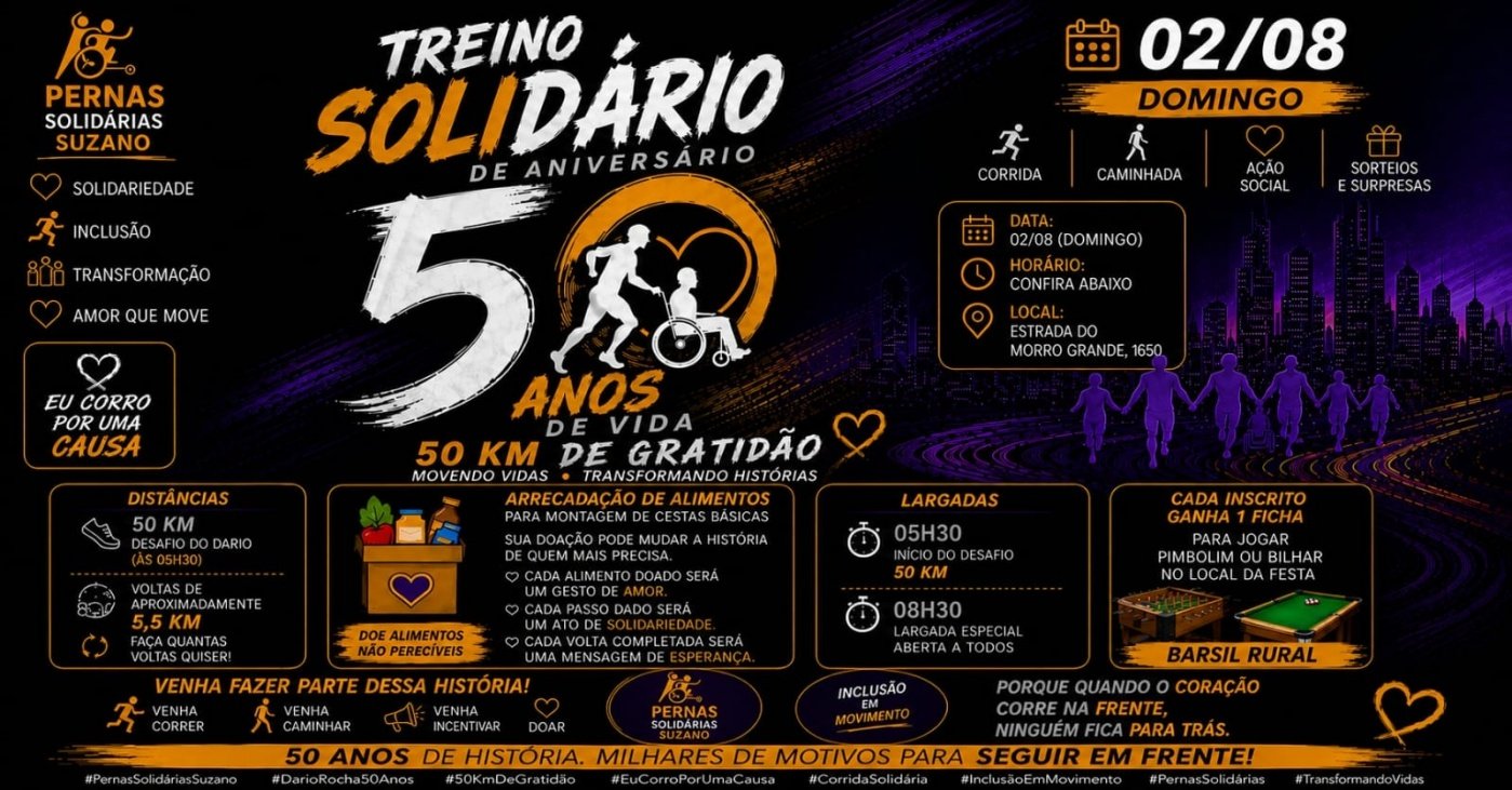 TREINO SOLIDÁRIO DE ANIVERSÁRIO DARIO ROCHA
