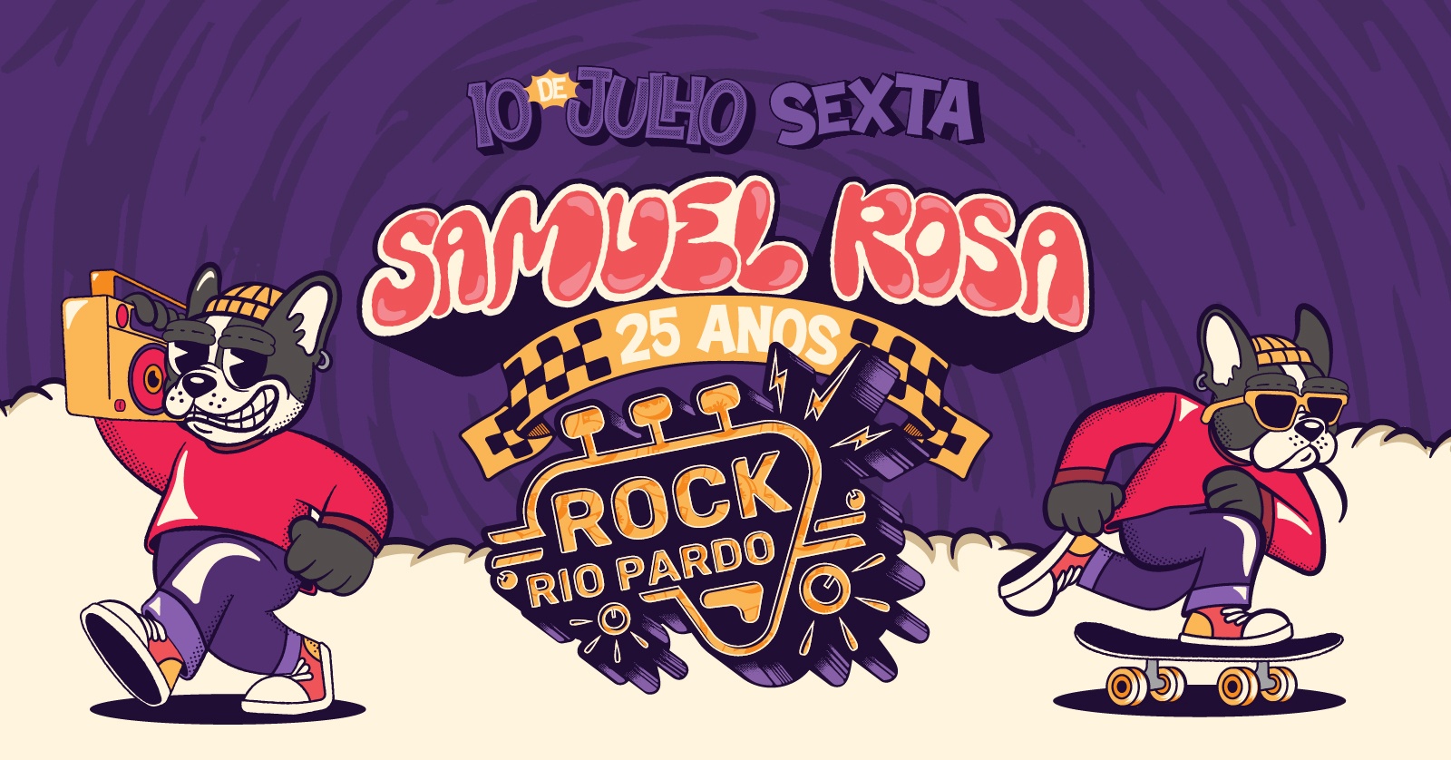 Copacabana Rockstar (Área Vip) Rock Rio Pardo 2026 - SAMUEL ROSA - Santa Cruz do Rio Pardo, SP