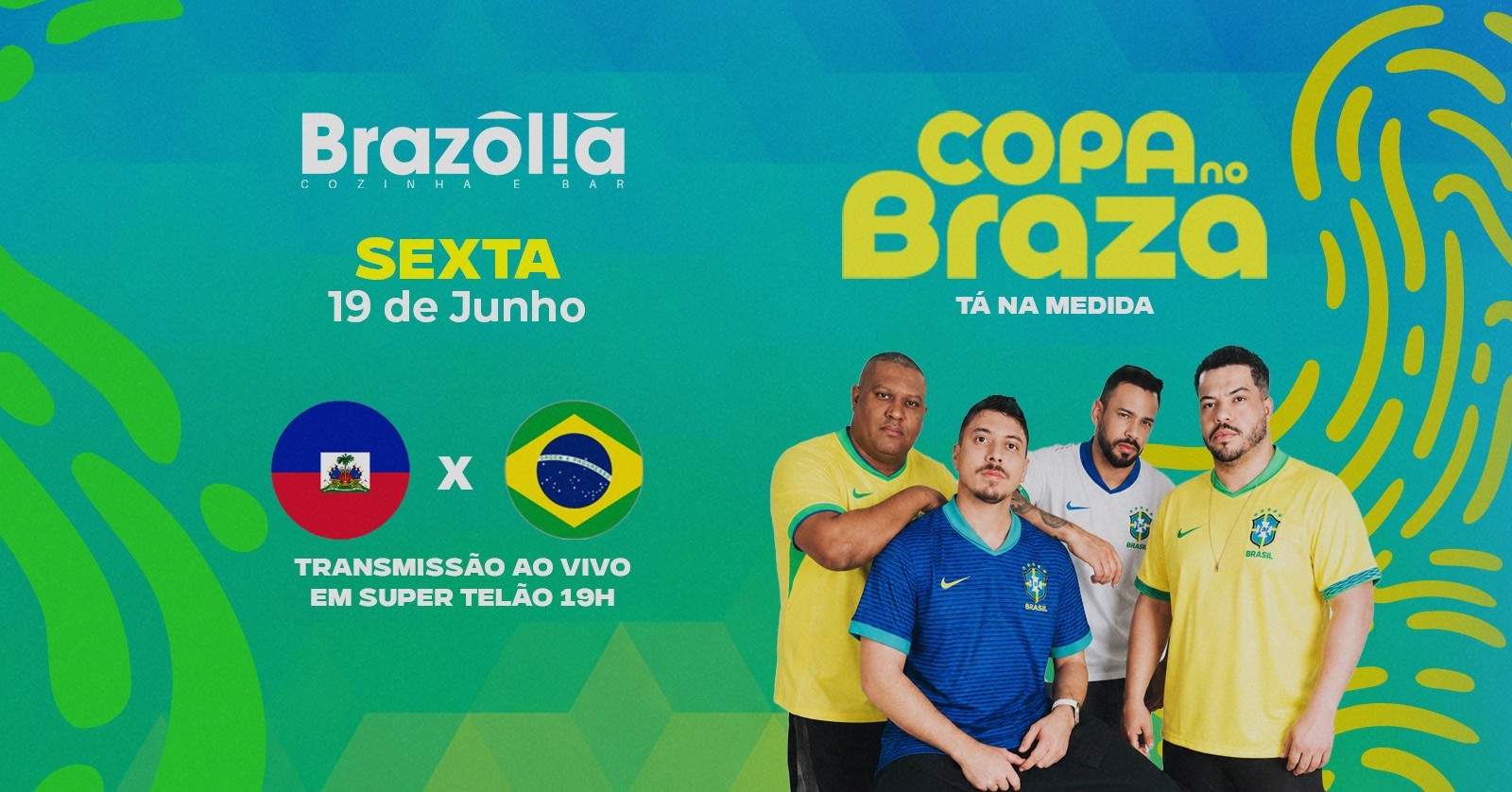 Copa no Braza - Brasil x Haiti + Pagode com Tá na Medida - Brasília, DF