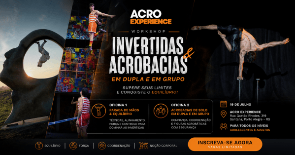 Imagem do evento Workshop Invertidas & Acrobacias (solo, dupla e em grupo)