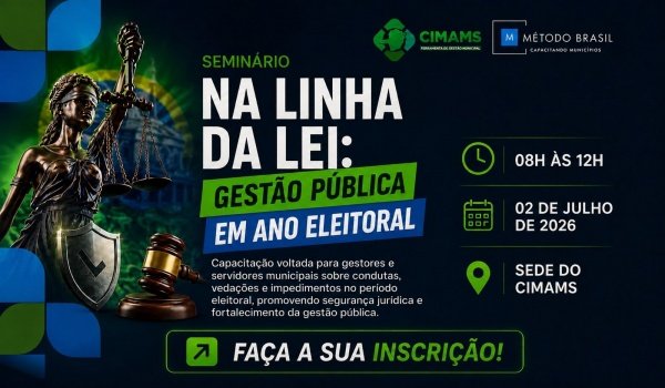 Imagem do evento NA LINHA DA LEI: Gestão Pública em ano eleitoral
