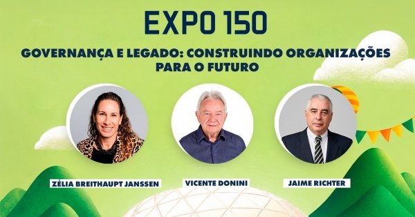 Cartaz da palestra Governança e Legado: construindo organizações para o futuro.