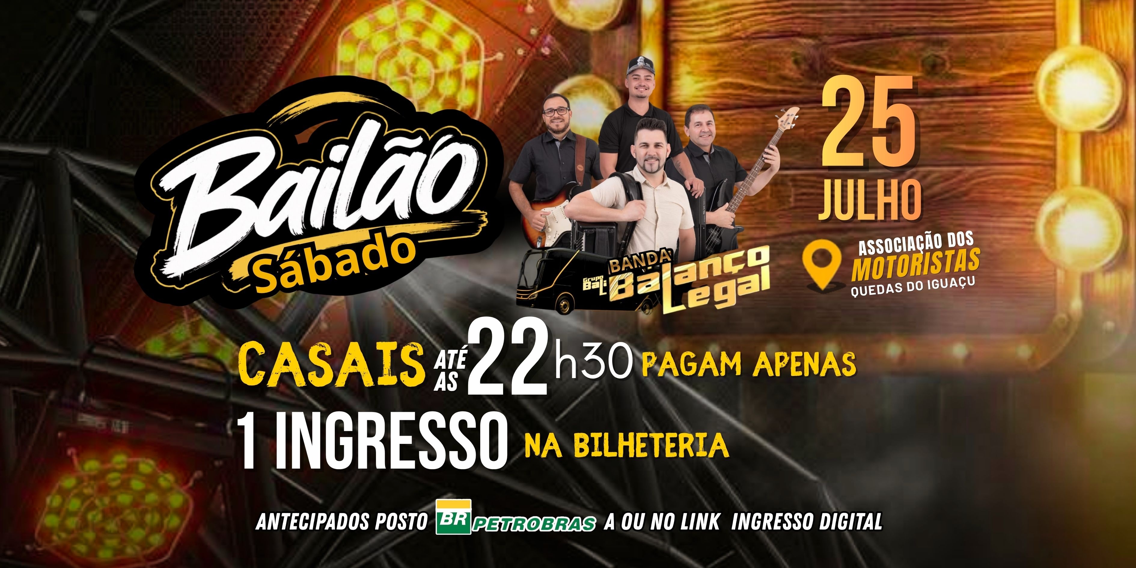 BAILÃO - SÁBADO - ASSOCIAÇÃO  DOS MOTORISTAS - Quedas do Iguaçu, PR