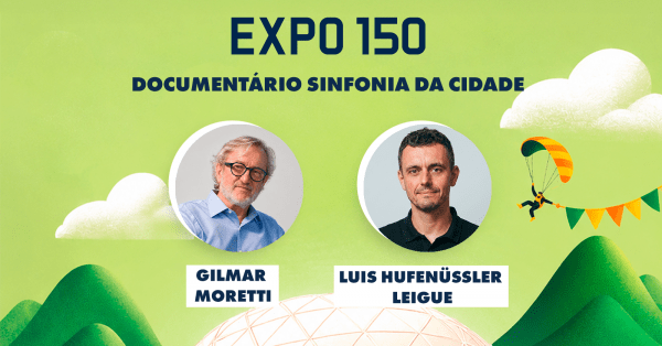 Cartaz da palestra Documentário Sinfonia da Cidade.