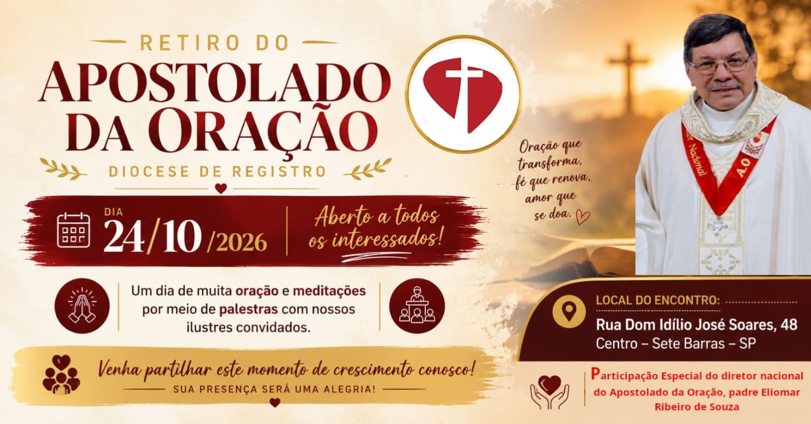 Retiro do Apostolado da Oração da Diocese de Registro 2026