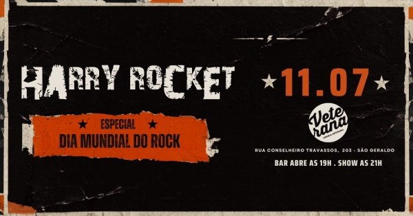 HARRY ROCKET - CLÁSSICOS DO ROCK em Porto Alegre - Sympla