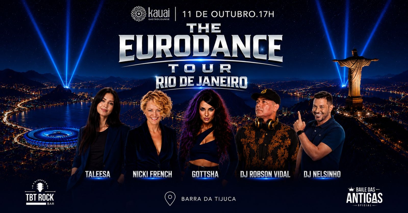 EURODANCE TOUR RIO DE JANEIRO 2026 | GOTTSHA | NICKI FRENCH | TALEESA | BARRA DA TIJUCA RJ - Rio de Janeiro, RJ