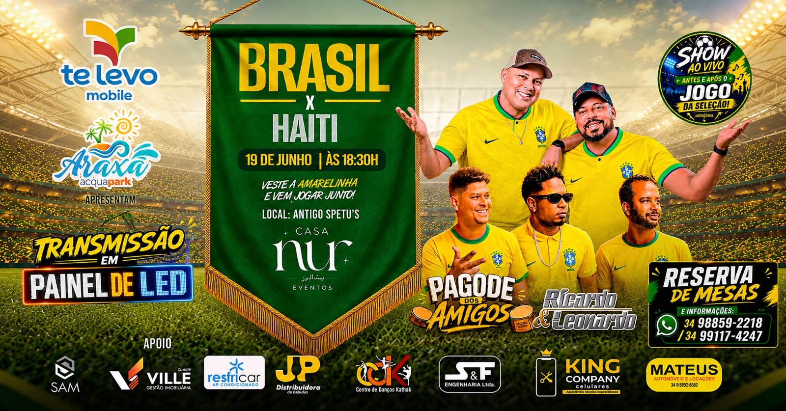 Copa do Mundo - Casa Nur (Brasil x Haiti) - Araxá, MG