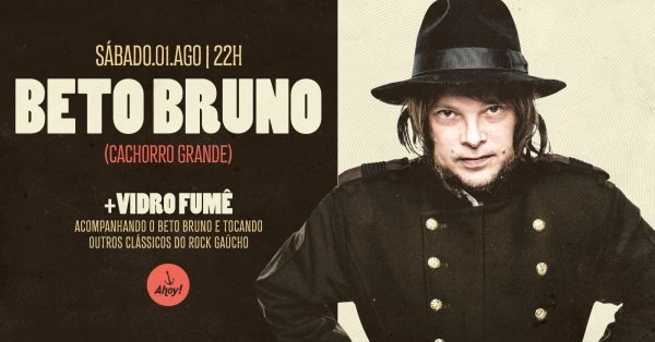 Imagem do evento BETO BRUNO EM BLUMENAU no Ahoy! Tavern Club