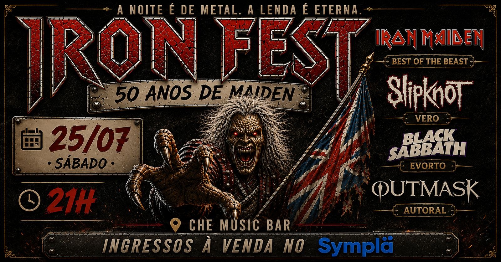 IRON FEST - 50 ANOS DE MAIDEN - Aracaju, SE