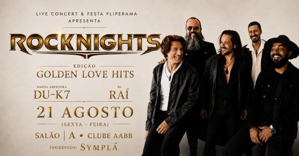 Imagem do evento ROCKNIGHTS em Brasília - Edição  Golden Love Hits