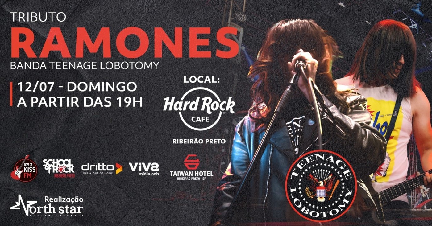 Teenage Lobotomy: Dia Mundial do Rock no Hard Rock Cafe Ribeirão