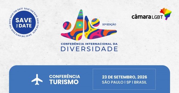 Imagem do evento 23-09-2026 - 10ª CONFERÊNCIA INTERNACIONAL DA DIVERSIDADE - TURISMO