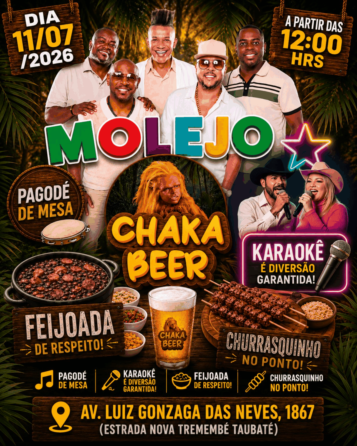 Pagode de mesa - Tremembé, SP