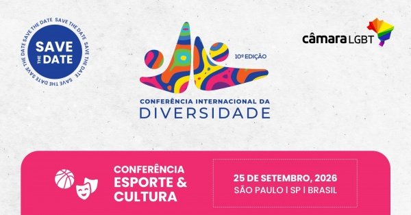 Imagem do evento 25-09-2026 - 10ª CONFERÊNCIA INTERNACIONAL DA DIVERSIDADE - ESPORTE E CULTURA