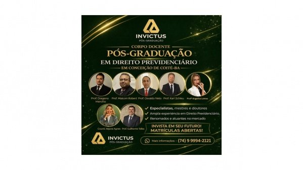 Imagem do evento Pós-graduação em Direito Previdenciário - Conceição do Coité