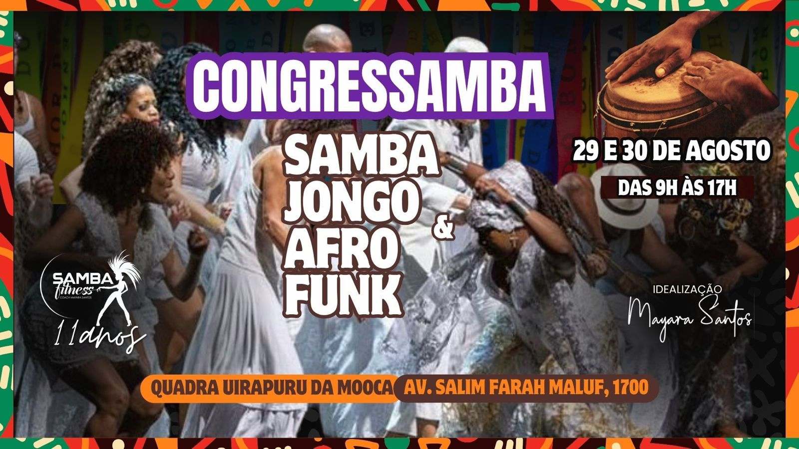 Congressamba 11 anos Samba Fitness- o maior Congresso de cultura & dança de São Paulo - São Paulo, SP