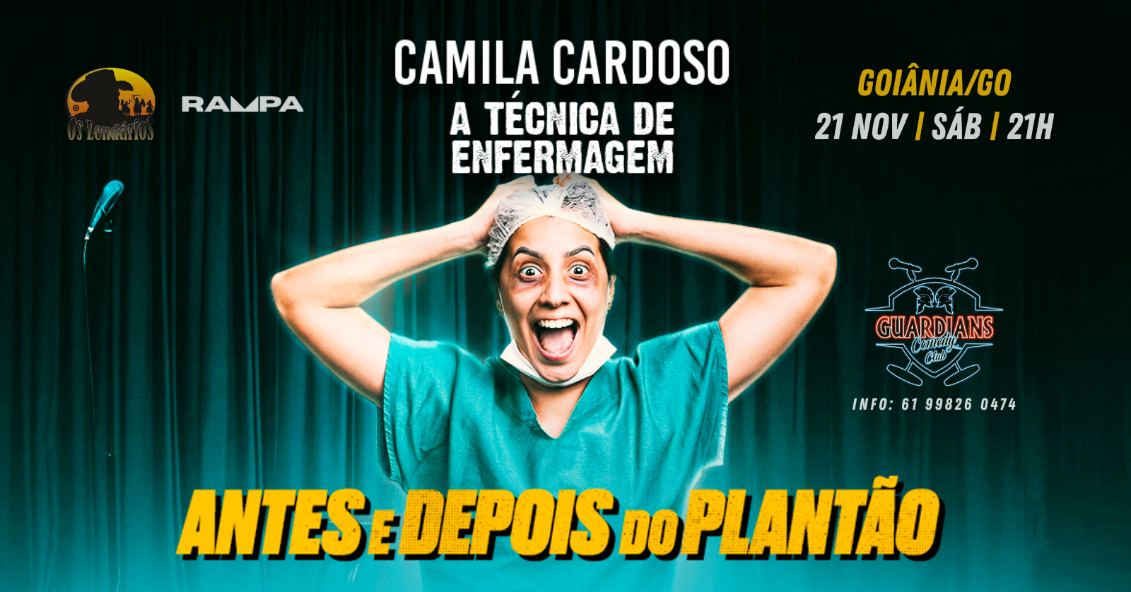 CAMILA CARDOSO em GOIÂNIA/GO - Antes e Depois do Plantão