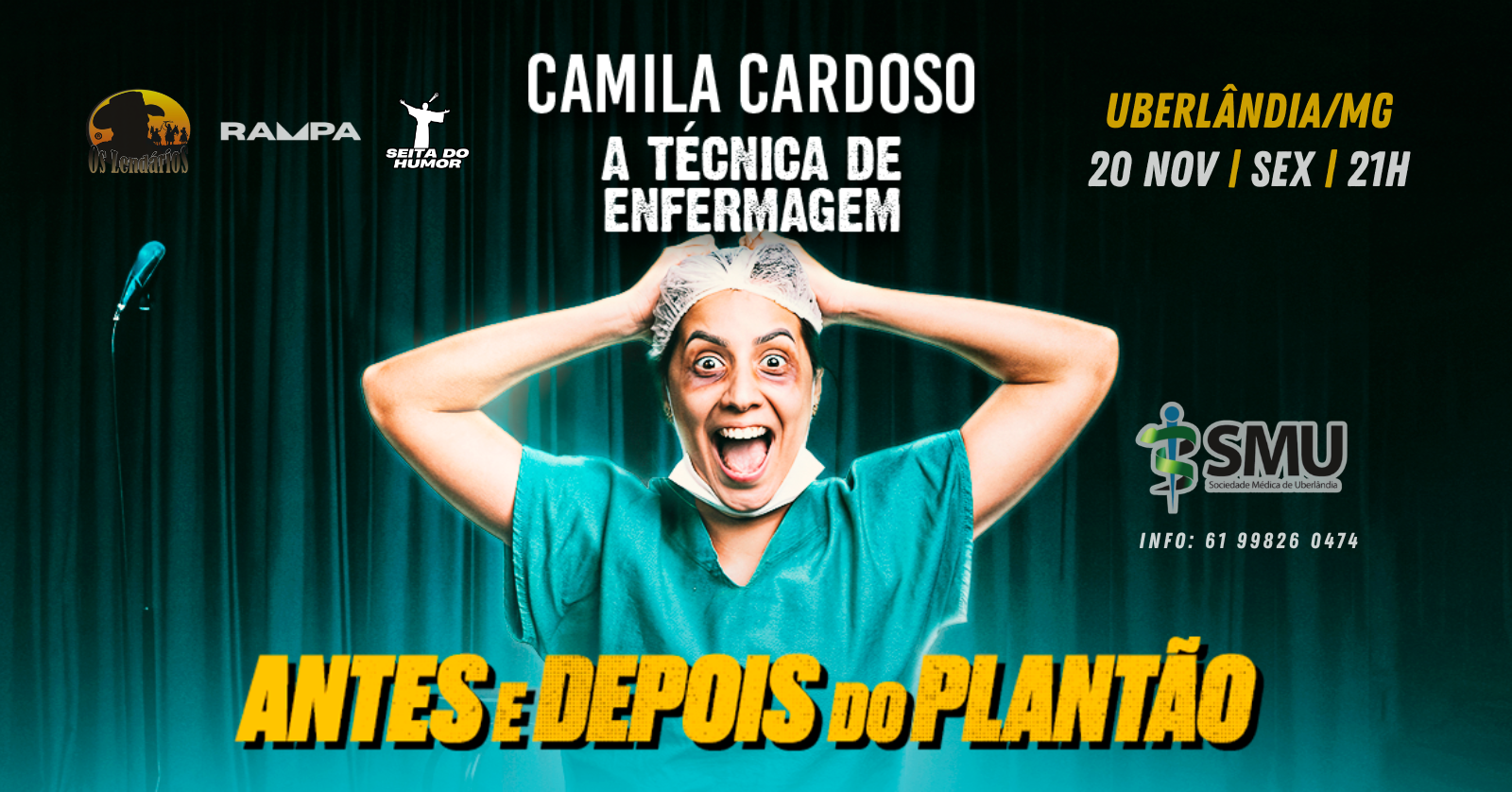 CAMILA CARDOSO em UBERLÂNDIA/MG - Antes e Depois do Plantão