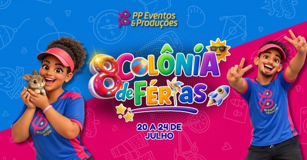 Imagem do evento 8ª COLÔNIA DE FÉRIAS - Diversão sem fim!
