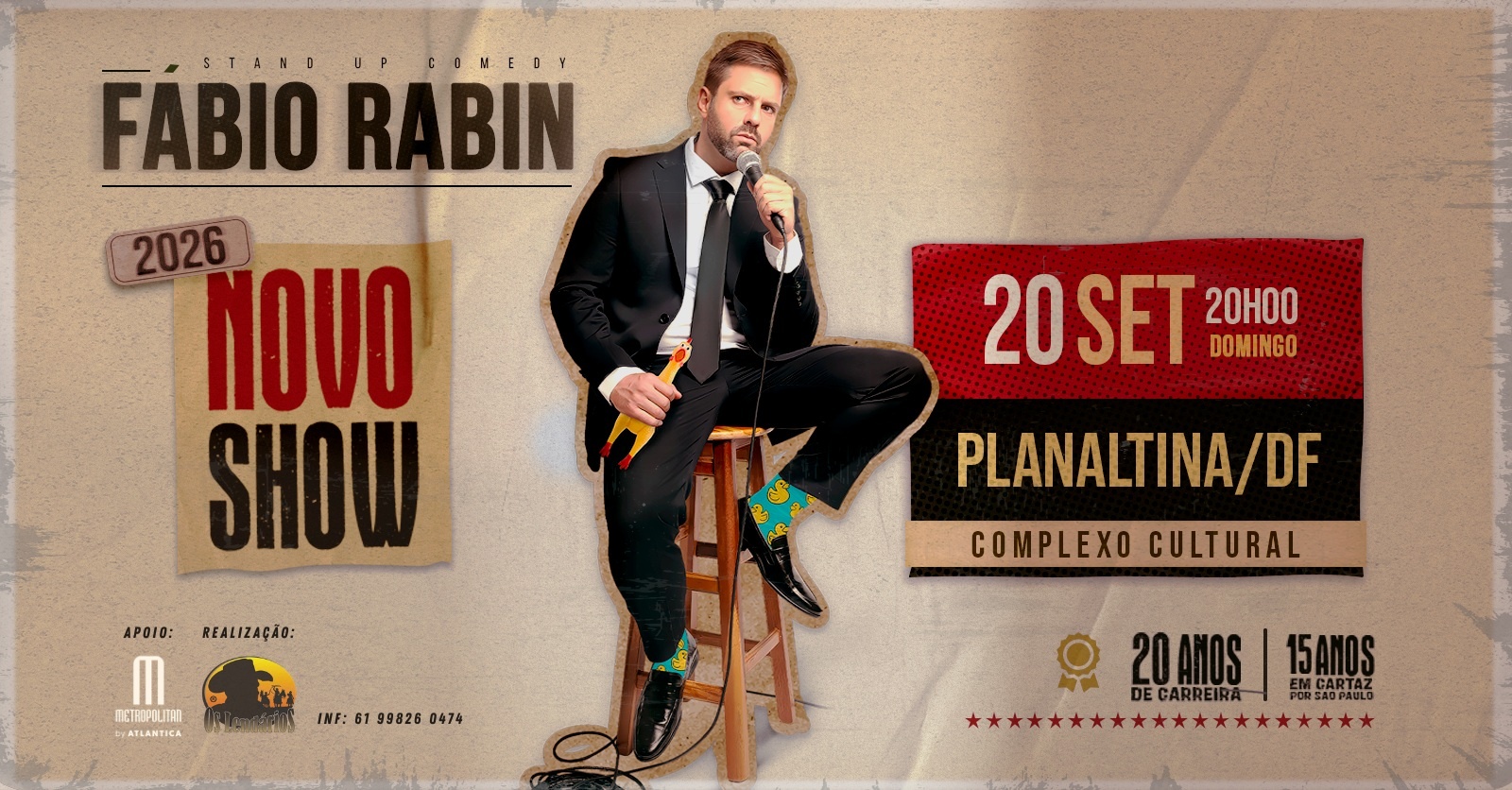 Fábio Rabin em Planaltina | Novo Show em Brasília