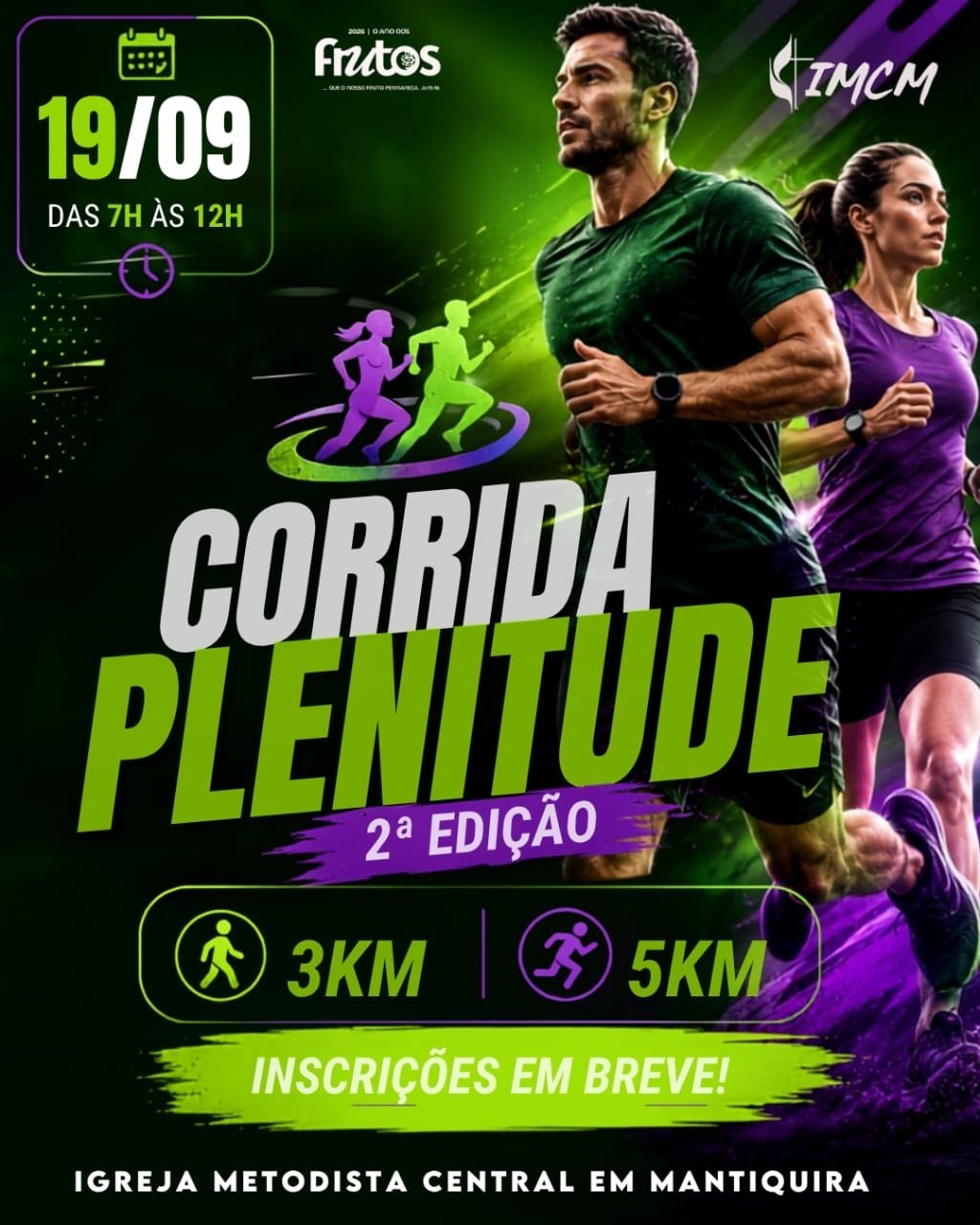 Corrida e caminha plenitude