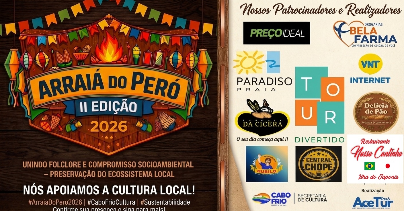 Arraiá do Peró II (Festa Junina Peró) Entrada Franca - Cabo Frio, RJ