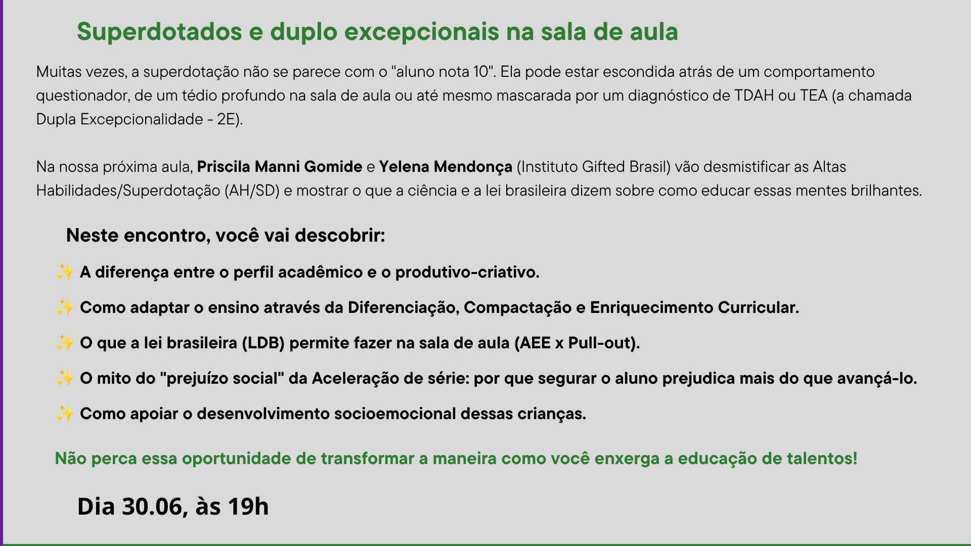Imagem 1 da descrição do evento