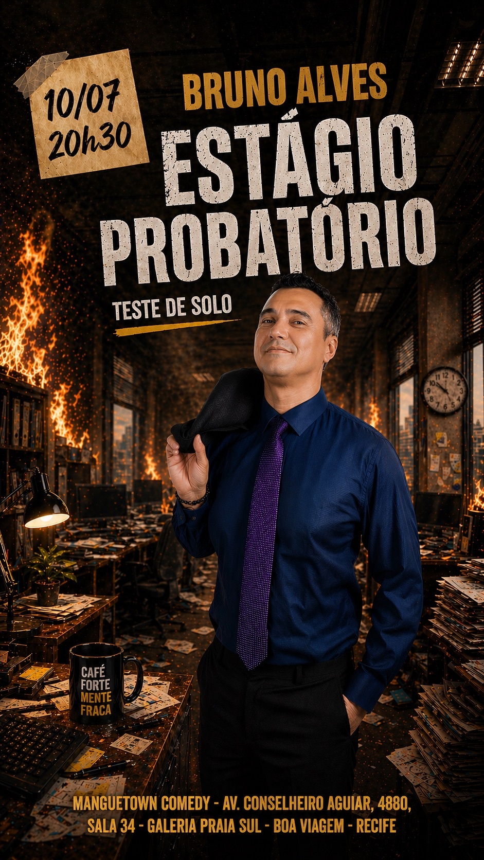 BRUNO ALVES em ESTÁGIO PROBATÓRIO (stand-up Comedy)