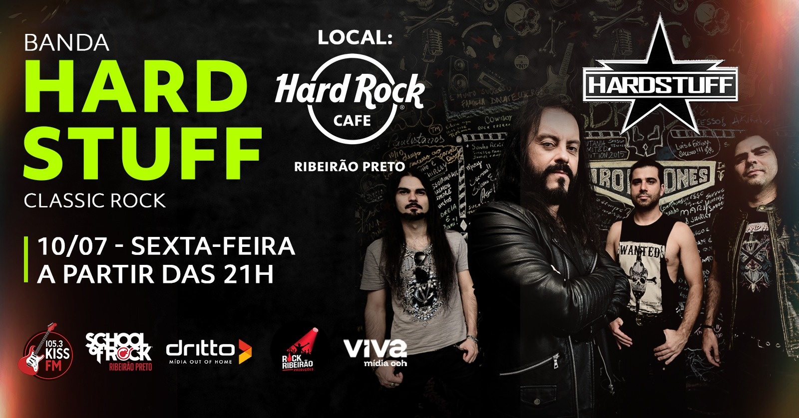Hardstuff: Classic Rock no Hard Rock Cafe Ribeirão Preto - Ribeirão Preto, SP