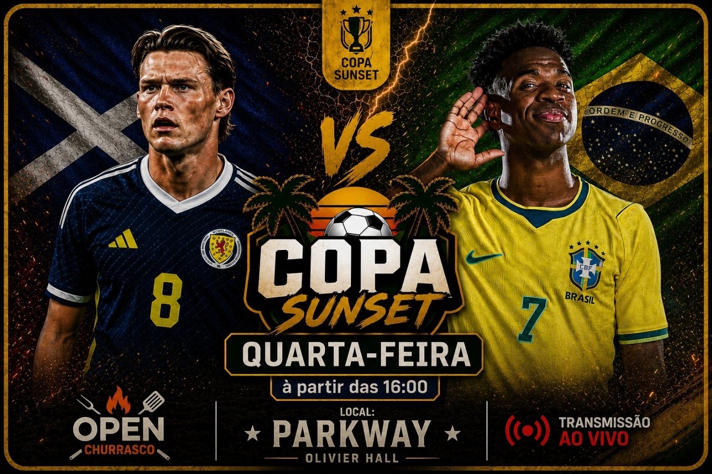 COPA SUNSET - BRASIL X ESCÓCIA em Brasília - Sympla