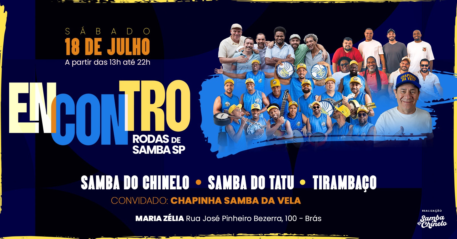 SAMBA DO CHINELO - ENCONTRO DE RODAS DE SAMBA SP - São Paulo, SP