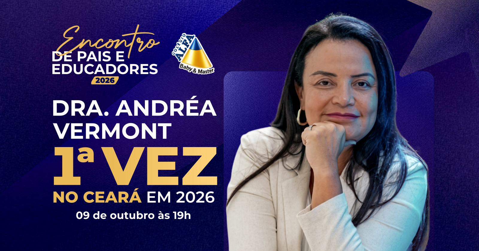 Encontro de Pais e Educadores 2026 com Dra. Andréa Vermont