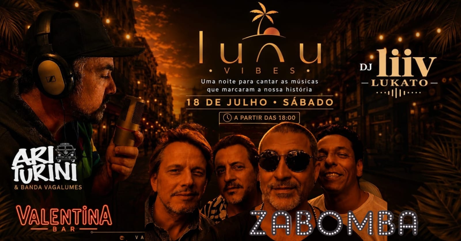 Luau Vibes - Uma noite para cantar as músicas que marcaram a nossa história. - São Paulo, SP