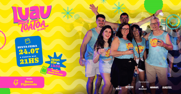 Imagem do evento LUAU TÔA TÔA - 24/07/2026 Sexta Feira