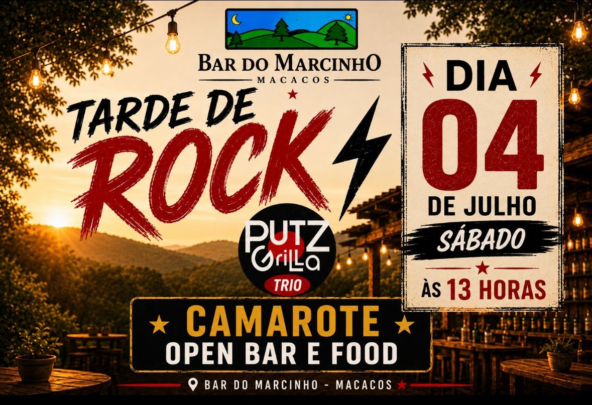Banda Putz Grilla no Bar do Marcinho: O Melhor dos Anos 80 e 90 em Macacos! - Nova Lima, MG