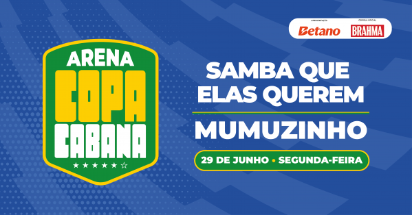 Imagem do evento ARENA COPACABANA 2026 - BRASIL (JOGO 29/06)