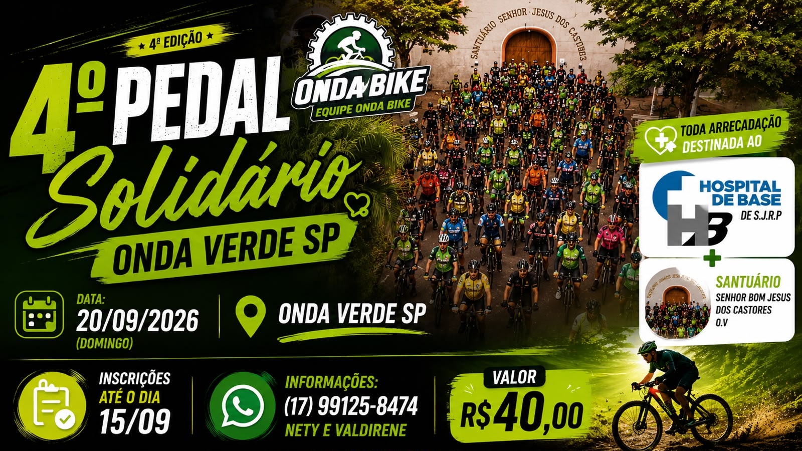 4° Pedal Solidário de Onda Verde -SP