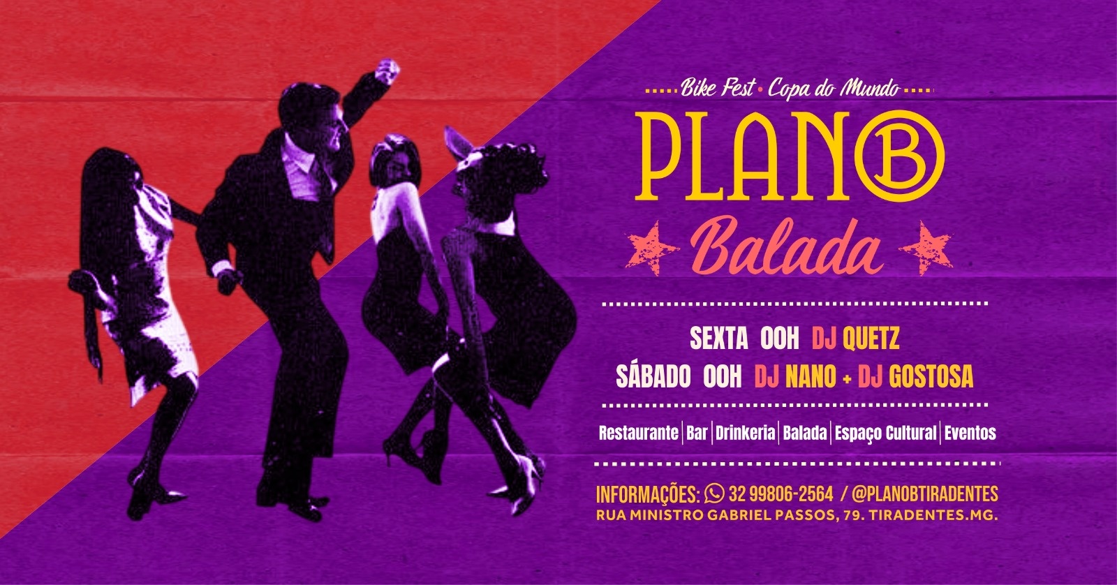 SEXTA - AFTER NO PLANO B | BIKE FEST TIRADENTES - Tiradentes, MG