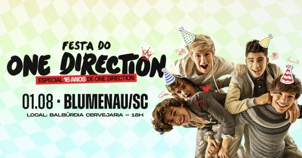 Imagem do evento Festa do One Direction | Blumenau/SC