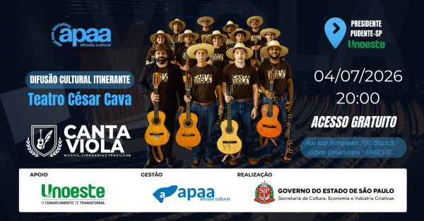 Imagem do evento CANTA VIOLA: Música, Cidadania e Tradição
