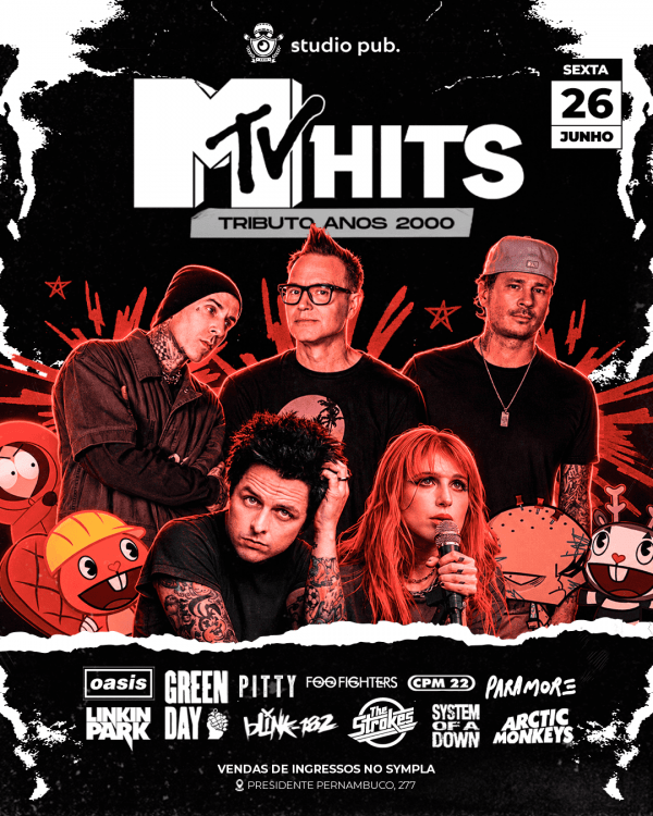 MTV HITS | Especial Anos 2000 @StudioPub 26/06 em Belém - Sympla