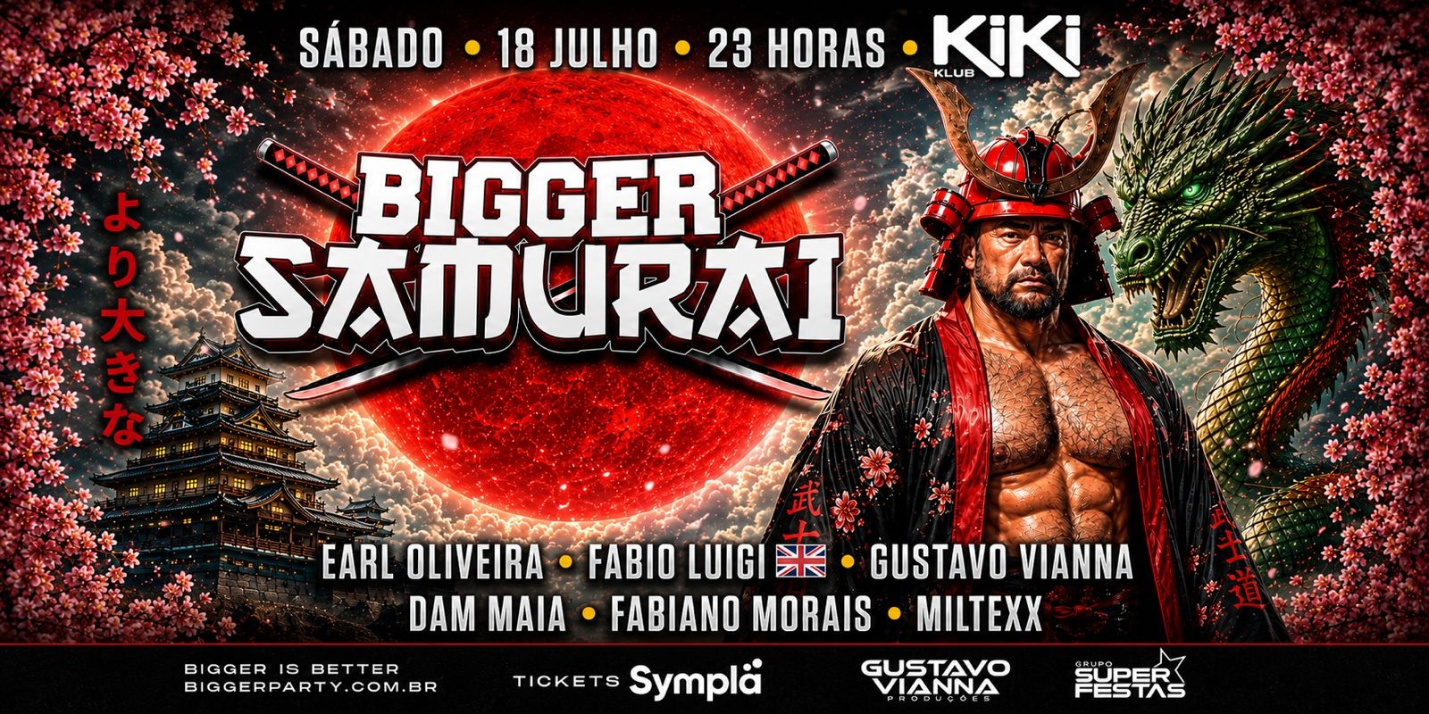 BIGGER SAMURAI - SÁBADO, 18 JULHO, 23 HORAS - São Paulo, SP