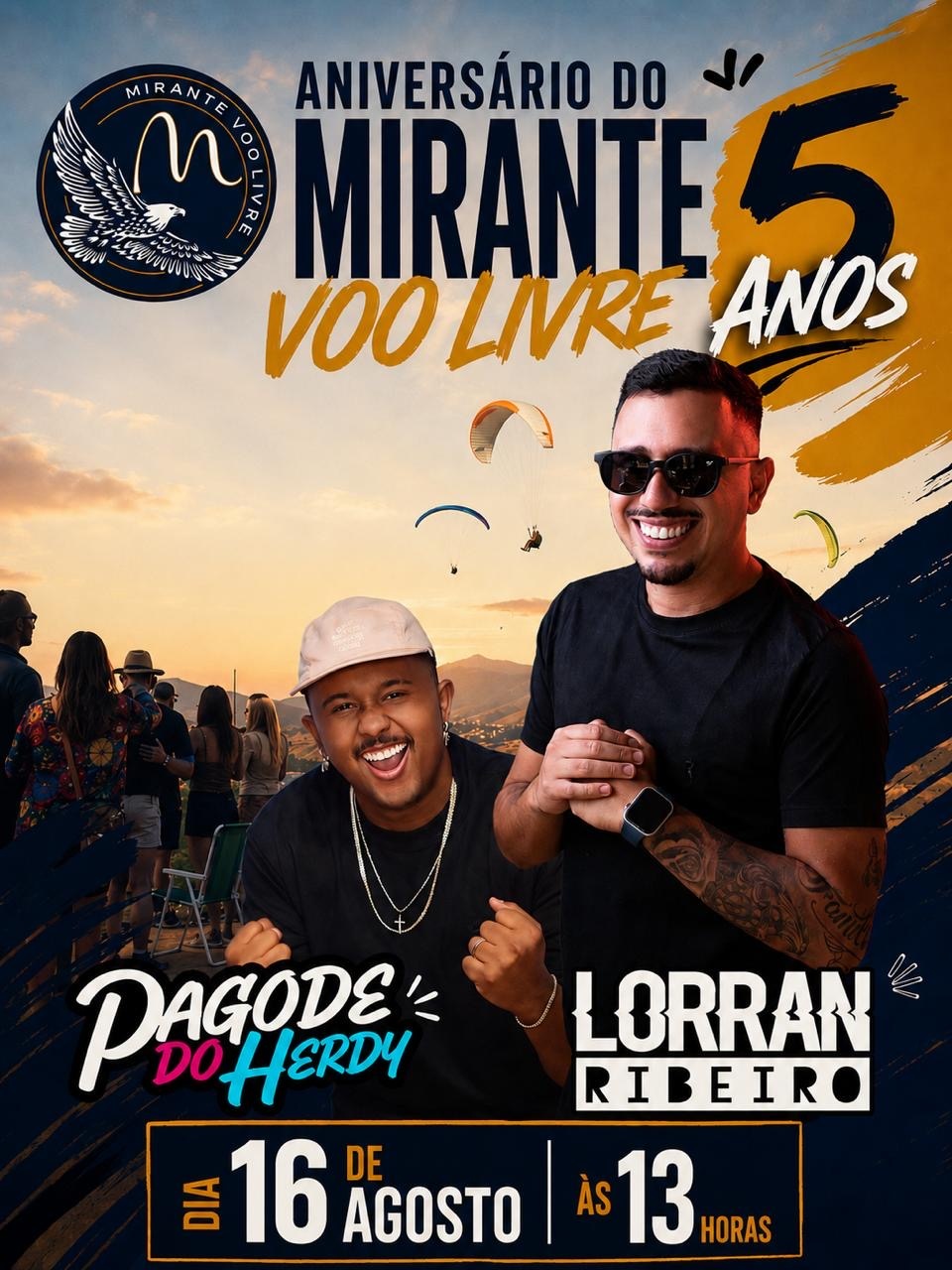 Aniversário de 5 anos do mirante voo livre