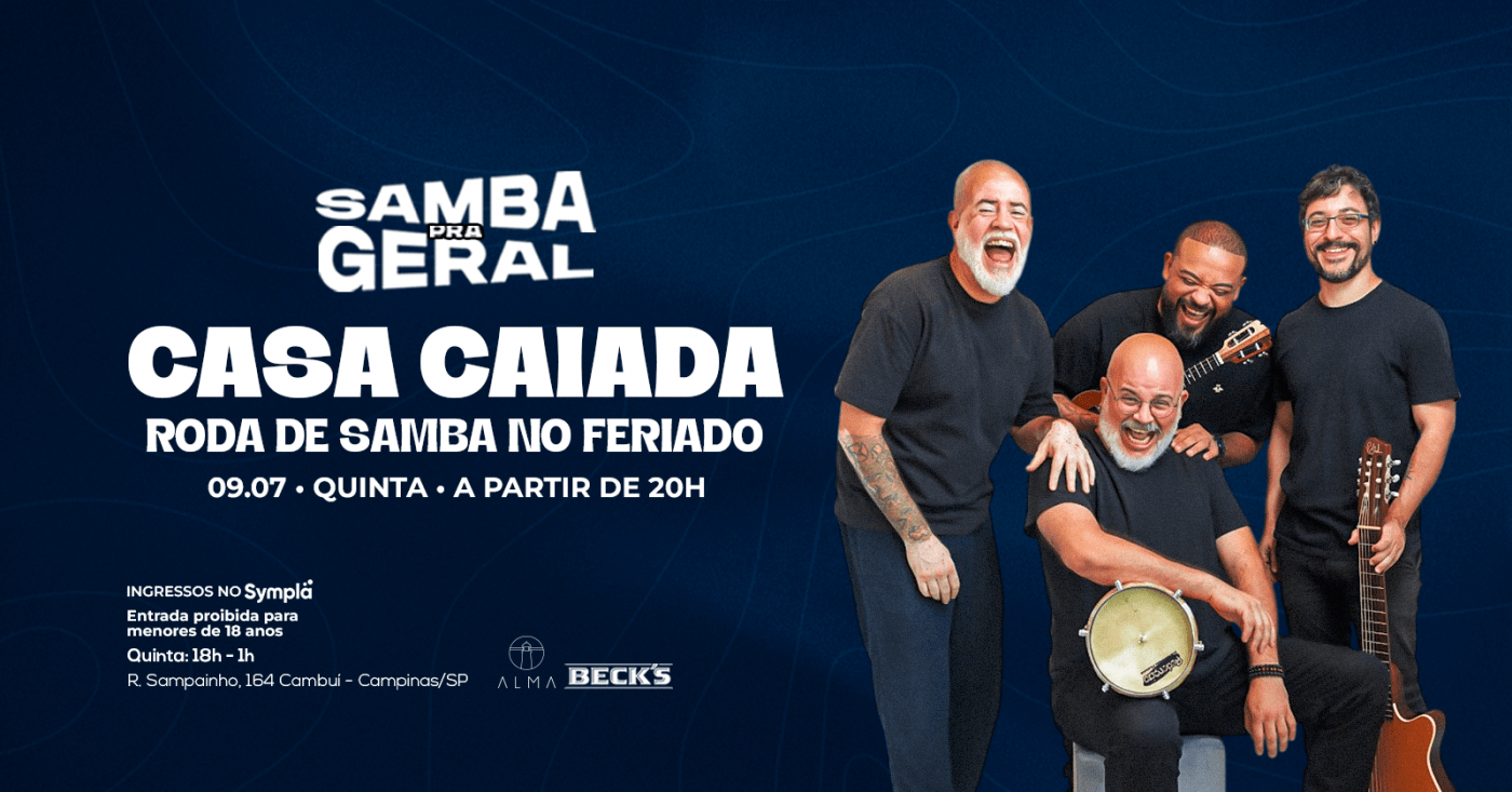 SAMBA PRA GERAL COM CASA CAIADA